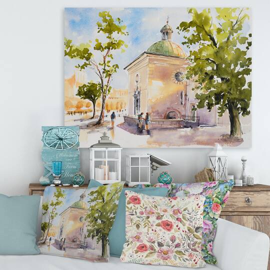 Designart - Rustic Church In The Village